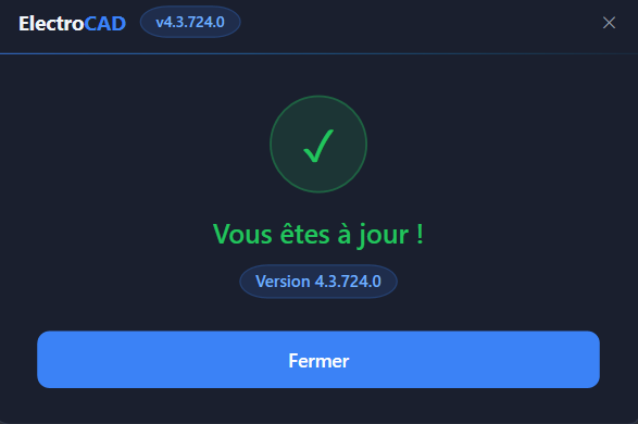 Rien à faire : le poste est déjà sur la dernière version publiée, dont le numéro est rappelé.